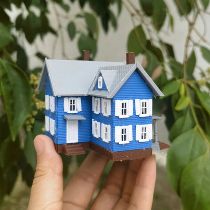 N Scale Model building kit Dwelling House 1:160 American Courtyard architecture Model Train Railway Layout DIY Material Diorama