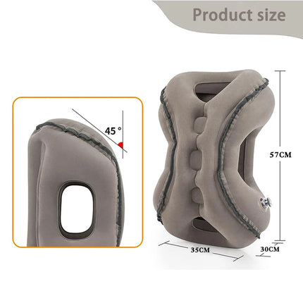 Travel Pillow, Inflatable Neck Pillow Used for Airplanes/Cars/Buses/Trains/Office Napping with Eye Mask/Earplugs