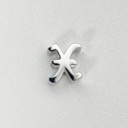 Unique Real 925 Sterling Silver Old English Letter A-Z Initial Charm Pendant For Women Girls Men Spiriti Jewelry Gift For Friend