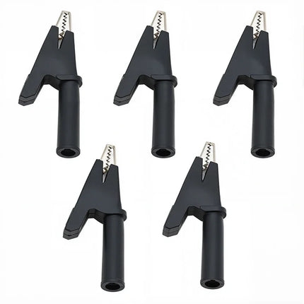 Alligator Crocodile Clip PVC  Insulated Handle Battery Test Clamp  Probe Connector Banana Plug  30A Electric Battery Welding