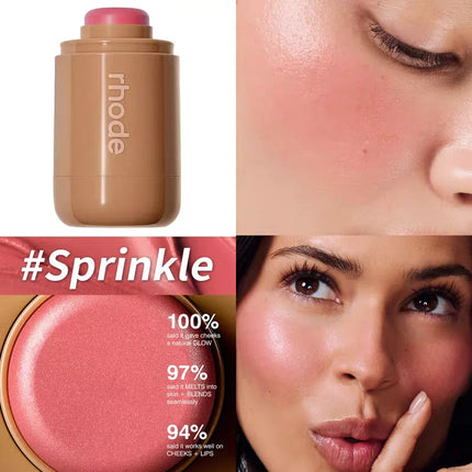 Makeup Cheek Blush Cream Blusher Stick Lip Gloss Phone Case for iPhone 16 17 Pro Max Piggy Sprinkle Sun Soak Tan Line Lipstick