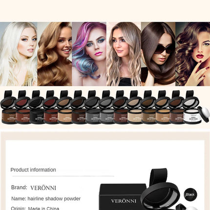Hairline Shadow Powder,Instantly Conceal Hairline And Hair Root, Waterproof Hairline Powder Filler,Hair Root Cover,Scalp Powder