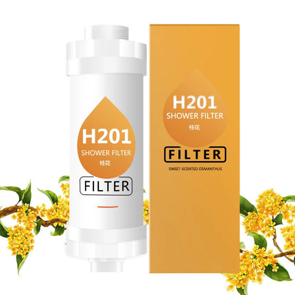 Scented Shower Head Filter,Water Softener, Soft& Improve Hair / Skin Fragrance Chlorine Removal,Bathroom Accessories