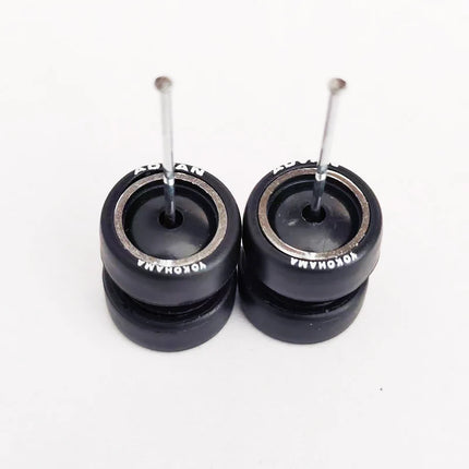 1/64 Mini Car Wheels 11mm Tires Tyres 1:64 Model Cars Rims Mirror Disc Claw Shape For Hot Wheel/Matchbox/Domeka