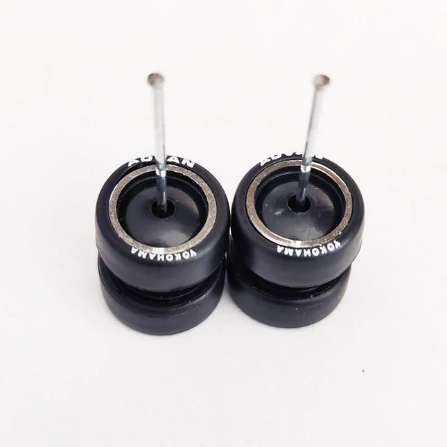 1/64 Mini Car Wheels 11mm Tires Tyres 1:64 Model Cars Rims Mirror Disc Claw Shape For Hot Wheel/Matchbox/Domeka
