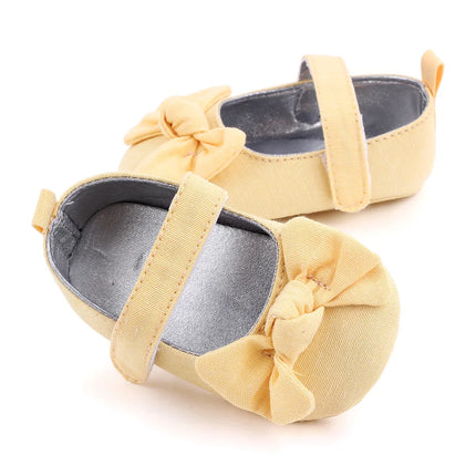 Baby Girl Princess Shoes Soft PU Classical Bowknot Beautiful and Cute for Newborn Girl Spring and Summer Prewalking 2023 Fashion