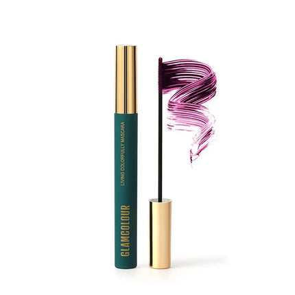Mascara Long Lasting Waterproof Sweatproof Silk Fiber Thick Curling Eyelash Extension Volume Smudge-proof Quick Dry Non-blooming