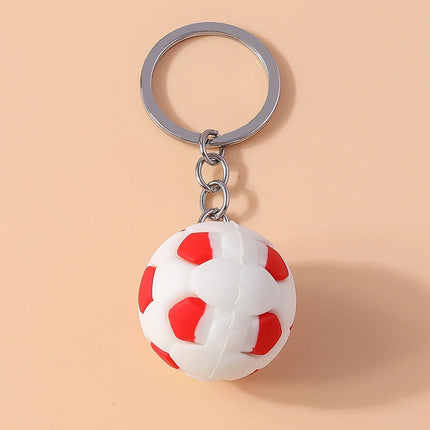 Fashion Mini 3D Soccer Football Keychain Sport Ball Key Ring for Men Women Car Key Holder Handbag Pendant  Jewelry Gift