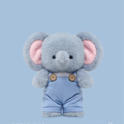 30cm Cartoon Cute Stuffed Animal in Overalls Kawaii Plushies Frog Cat Elephant Koala Pig Soft Toys Lovely Gift For Friends Girl