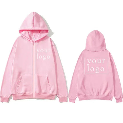 Custom Print Zip Hoodie / Hoodie Zippé Imprimé Personnalisé