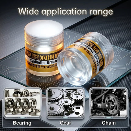 High-Performance Car Interior Lubricant Paste: Non-Sticky White Grease for Door Rails/Sunroofs/Hinges & Bike Chains
