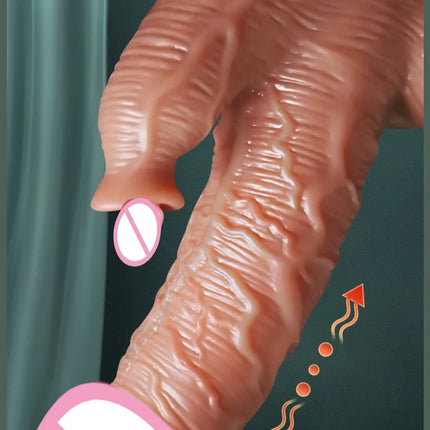 Realistic Dildo Telescopic Swing Heating Vibrator for Women Clitoris Vaginal G Spot Stimulation Massager Adult Pleasure Sex Toy