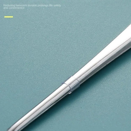 Stainless Multifuctional Steel Elbow Tweezers Aquarium Clip Long Tongs Medical Tweezers Forceps Pet Feeding Tools Non-slip