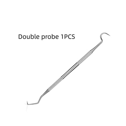Stainless Steel Dental Tools Mouth Mirror Probe Tweezer Hoe Sickle Tartar Tools Professional Dentist Teeth Cleaning Instruments