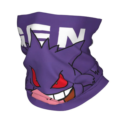 pokemoned Gengar Magic Scarf Merch Neck Gaiter  Bandana Summer Outdoor Sports Headband for Men Women Breathable