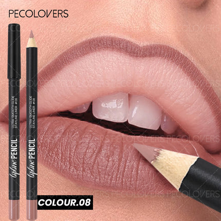 1 Pcs Matte Lip Liner & Lipstick Pencil, Waterproof Long-lasting Lip Liner Pen, Define Lip Lines, Smooth To Slide, Daily Makeup