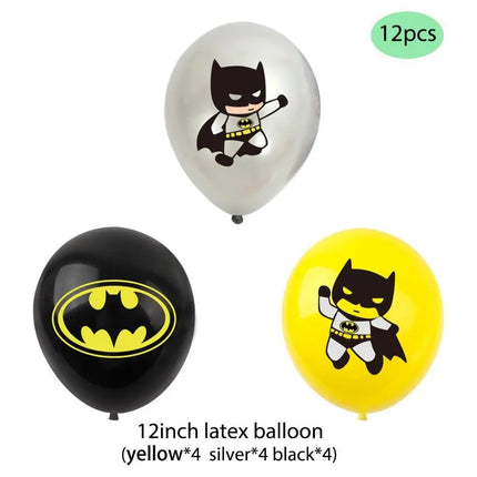 BeastKingdom Batman Anime Cartoon Birthday Party Decoration High Color Value Banner Flag Balloon Set Holiday Atmosphere Dress Up