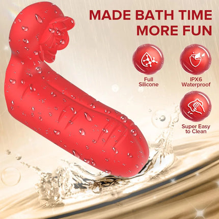 10 Frequency Rose Double Vibration Finger Cover For Female Clitoris Stimulation G-spot Anal Massage Sex Toy Adult Product