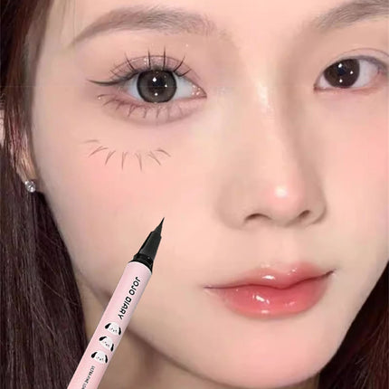 Quick-dry Eyeliner Pencil Makeup Lasting Smooth Ultra Thin Black Brown Matte Eye Liner Waterproof Liquid Eyeliner Pen Cosmetics