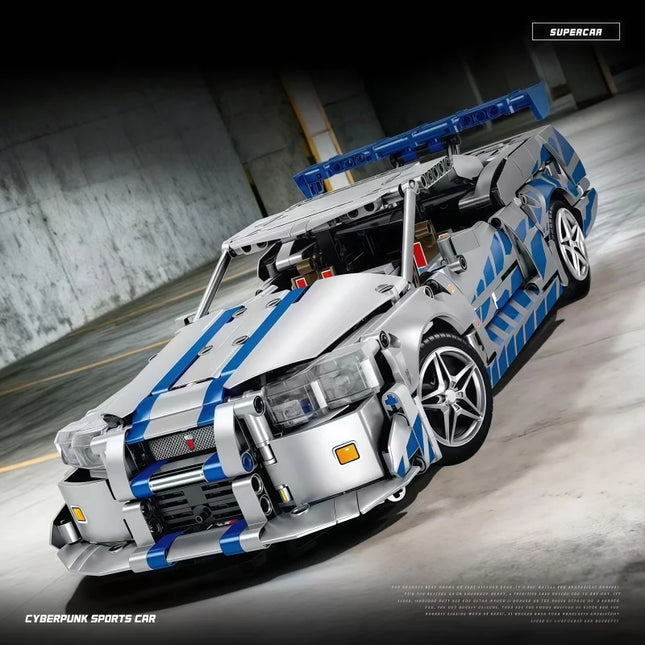 New technology racing car building blocks, creative MOC supercar building blocks, DIY model kit gifts for teenagers, boys, adult