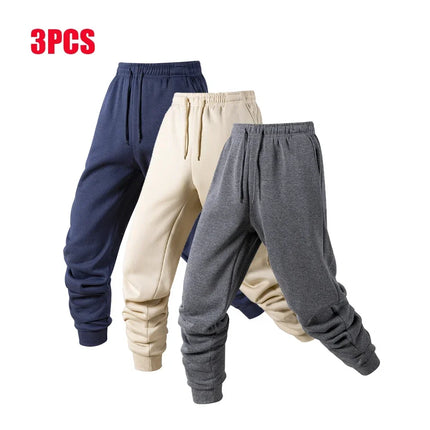1/3 Pack Men's Warm Sports Pants Male Casual Sportswear Running Workout Long Pants Sport Trousers Jogger Sweatpants