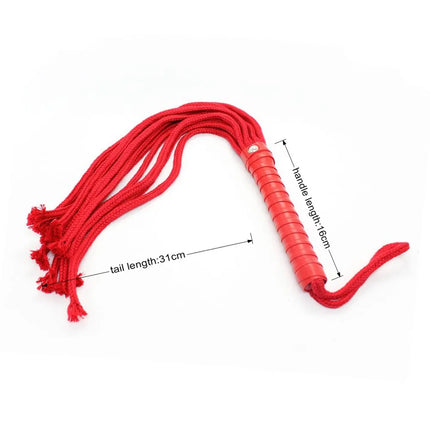 49CM BDSM Whips Adult Sex Toys Black Red Leather Handle Flogger Bondage Play Gear 18+ Ridding Crop Sex TOY For Couple GAMES