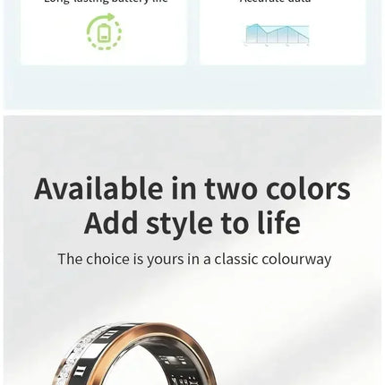 Diamond Smart Ring for Men Women Heart Rate Blood Oxygen Sleep monitoring IP68 Waterproof Sport Modes Ring For Android IOS