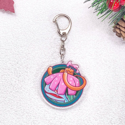 Pokémon Pikachu Gengar Bulbasaur Squirtle Car Keychain Accessories Acrylic Charms Pendant For Bag Key Holder Backpack Decoration