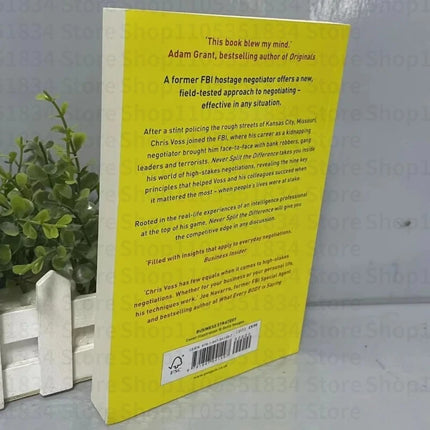 Never Split The Difference By Chris Voss Books In English for Adults Negotiations Emotional Intelligence New Listing books book