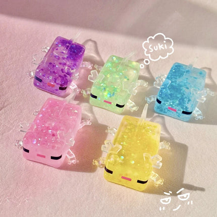 Axolotl Maltose Squishy Toy Axolotl Squeeze Soft Squishy Stretchable Colorful Creative Viral Stress Relief Tool Anxiety Relief