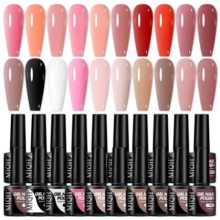 7ml Colorful UV Gel Nail Polish Bling Sequins Soak Off UV LED Nail Gel Polish, For Home Salon Nail Art DIY