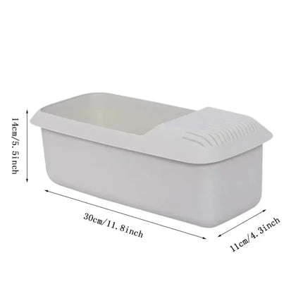 Pasta Box Plastic Reusable Spaghetti Vegetable Steamer Microwave Noodles Pasta Cooker With Strainer Kitchen Accessories