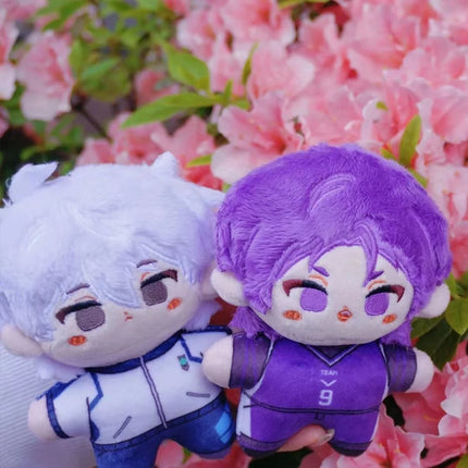 Mini Anime Plush Keychains Michel Caesar Mikage Reo Nagi Seishiro Chigiri Hyoma Bachira Meguru Cute Stuffed Starfish body Doll