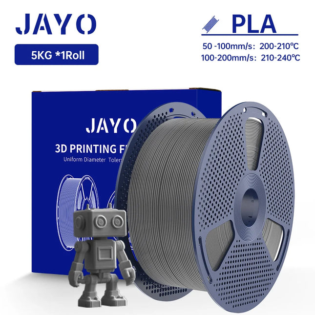 JAYO 5KG/roll 3D Filament PLA/ABS/PETG 3D Printer Filament 1.75mm PLA plus Filament High toughness Neatly Wound