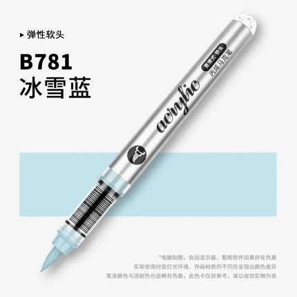 GRASP 120/1 Colors Acrylic Marker Pens Waterproof Pen Soft Brush Nib Student Art for Glass Stone Art School Supplies Stationery