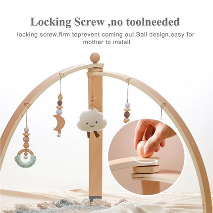 A Baby Play Gym Set Cartoon Cloud Rattle Pendant Baby Room Crib Stroller Decorative Toys Soft Cotton Baby Sensory Toys Baby Gift