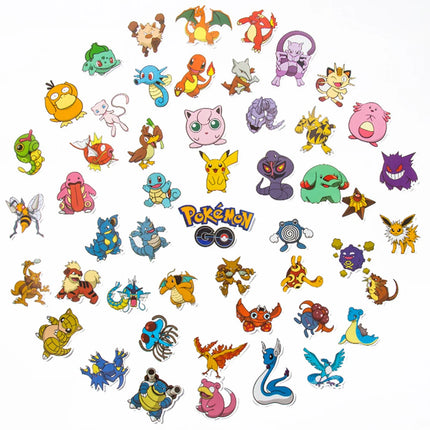 10/30/50pcs Cartoon Anime Pokemon Pikachu Stickers Cute Graffiti Decals Decoration DIY Skateboard Phone Bike Sticker Fun for Toy