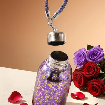 100% Pure Titanium Mini "Chubby Cup" - 280ml Double-Walled Vacuum Insulated Mug with Handle, Compact & Portable