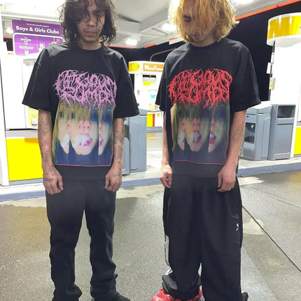 Vintage Sounds Collection Graphic T Shirts Goth Style Streetwear Harajuku Short Sleeve Y2k Tops Polo t shirt for men clothing