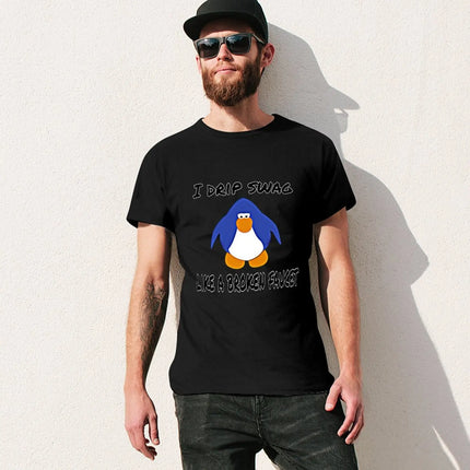 Club Penguin Swag T-Shirt graphic shirts custom shirt anime figures men's t-shirt tee shirts for men