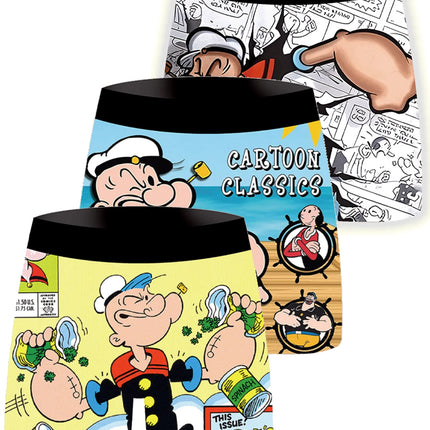 3-pack fashionable men's boxer shorts, comfortable, soft, fashionable, printed, casual and versatile men's underwear