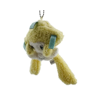 9cm Glow in the Dark Jirachi Plush Keychain - Cute Wish Pokémon Stuffed Toy, LED Night Light Wishing Star Hanging Ornament Doll