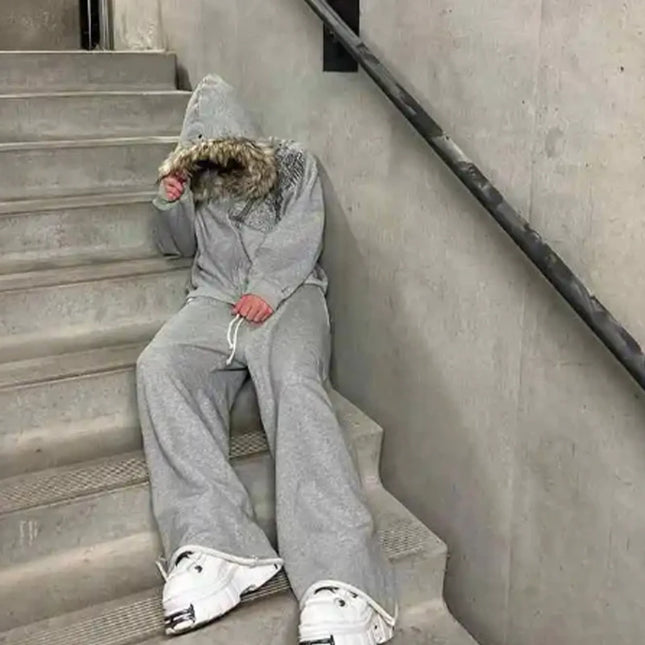 Autumn and winter new Y2K unisex zipper thick hooded sweatshirt jacket - simple, everyday, versatile, and anything but monotonous.