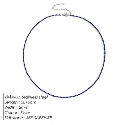 EManco Fashion Crystal High Quality Stainless Steel Gold Plated Necklace Ladies Charming Accessories Gifts Wholesale