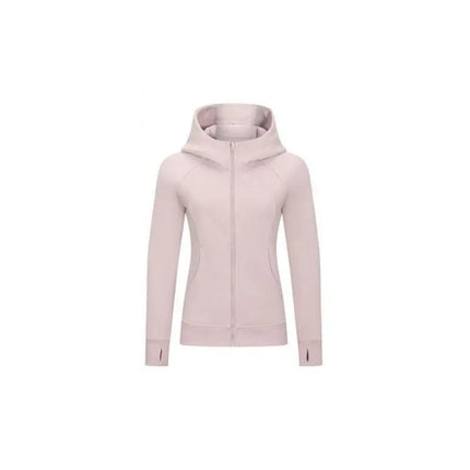 2025 New Women's Slim Fit Hoodie Zipper Cardigan Coat Comfortable Casual Korean Style Polyester Cotton Blend Long Sleeve