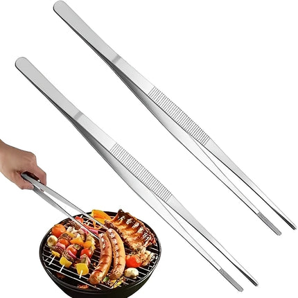 Multifunction Barbecue Tongs Stainless Steel Food Tongs BBQ Clip Kitchen Gadgets Cooking Tweezers Buffet Tool CFQJ006