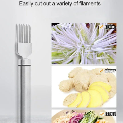 Scallion Cutter Shred Knife Stainless Steel Graters Cutter Knife Scallion Slicer Vegetable Shredders Slicer Kitchen Gadgets