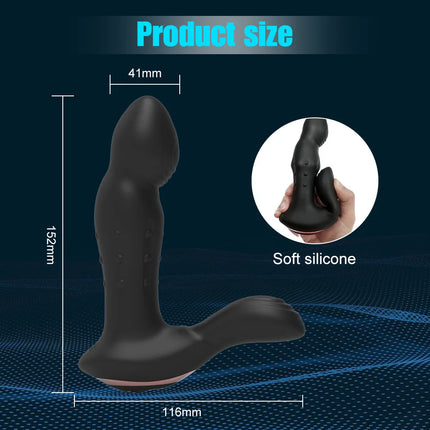 Remote Control Thrusting Vibrating Anal Expansion Prostate Massager Wiggling Anal Vibrator Butt Plug Adult Sex Toy for Men