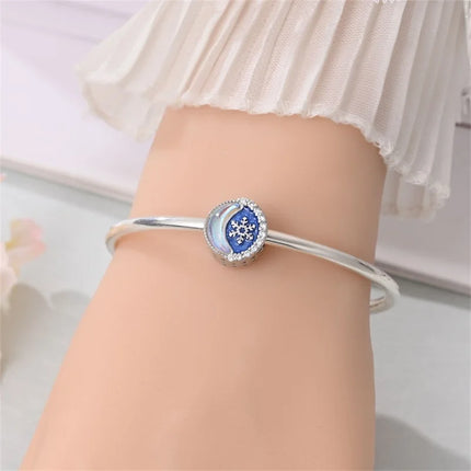 Original 925 Sterling Silver Charms Beads Cute Mushroom Unicorn Love Wings Pearl Charm for Bracelet Pendant Woman Girl Jewelry