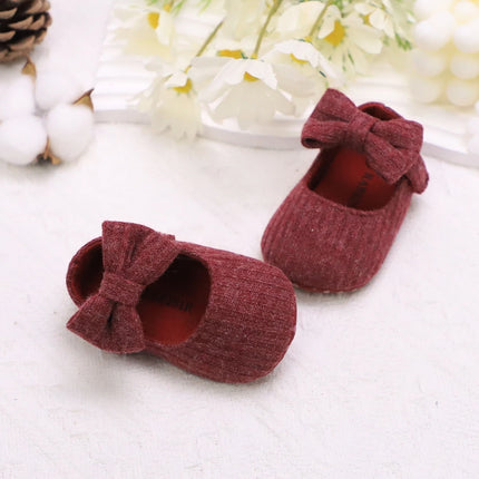Adorable Bowknot Mary Jane Shoes For Baby Girls - Lightweight, Non-Slip & Soft Flat Sole For Indoor/Outdoor Walking All Year Rou